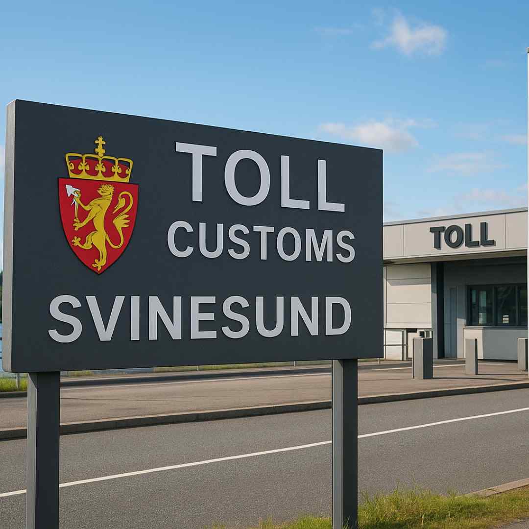 Skilt Toll Customs Svinesund